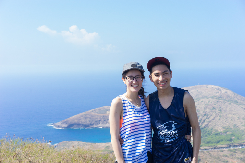 After a long and gruleing hike we made it to the top of Koko Crater! Overlooking the 