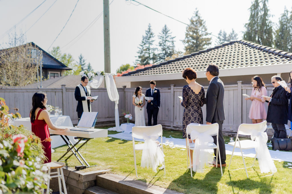 Backyard wedding Vancouver during Coronavirus