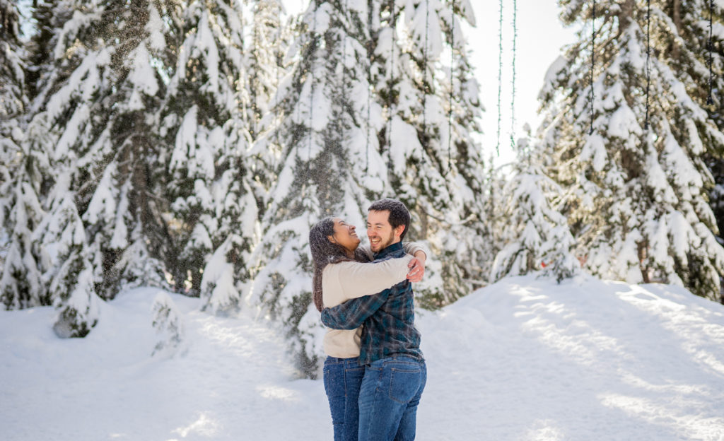 Snowy proposal at Grouse Mountain 