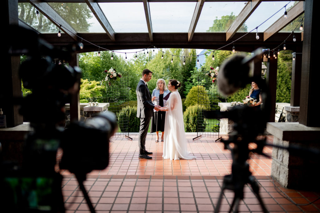 Wedding ceremony at Cecil Green Park House