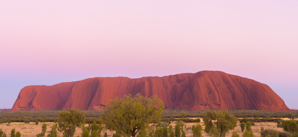 Different look of Ayers Rock, before the sunrise! 