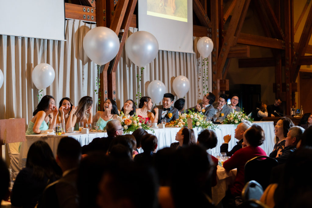 Bridal party at the elegant Coquitlam wedding venue, Westwood Plateau