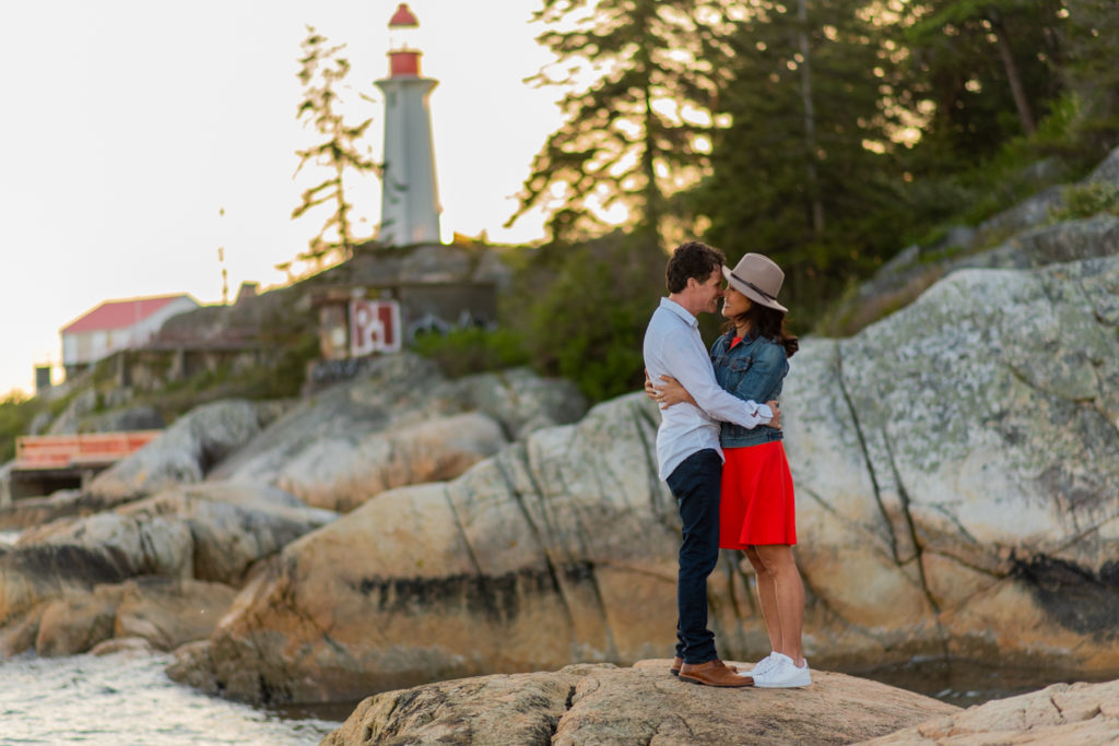 Sunset engagment shoot in West Vancouver