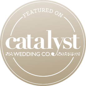 Featured on Catalyst Wedding Co Badge