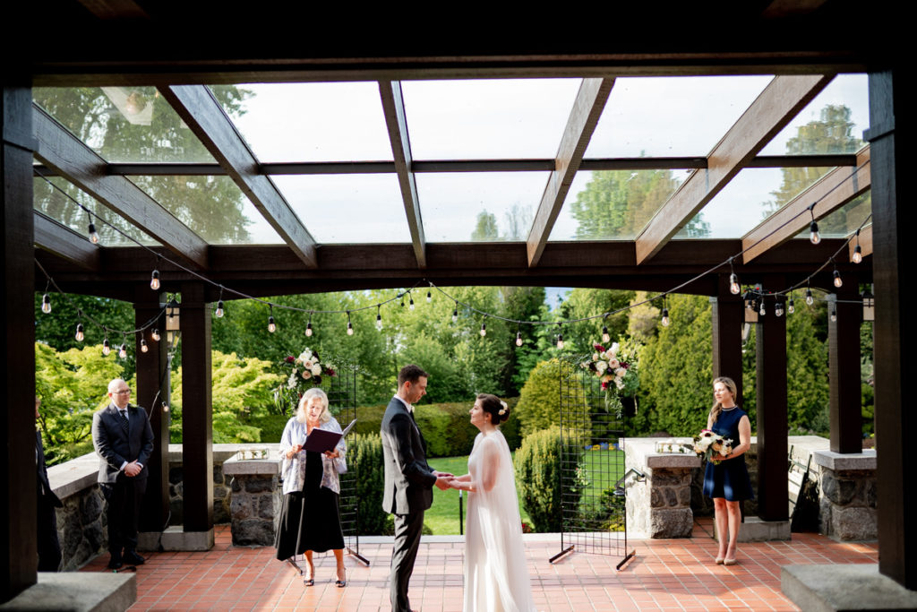 Wedding ceremony at Cecil Green Park House
