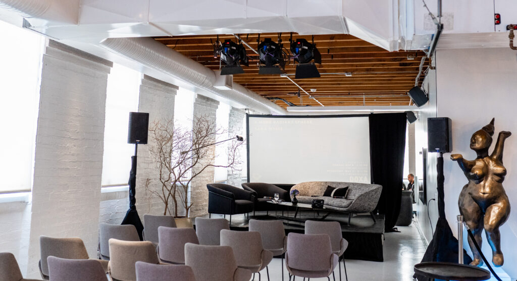 white and classic vibrant Vancouver event space at The Kent 